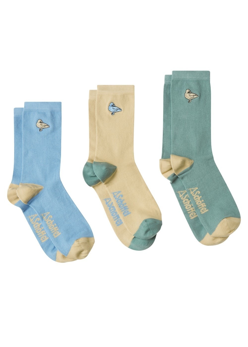 Bamboo Socks  (Box of 3) - Duck Print - 2