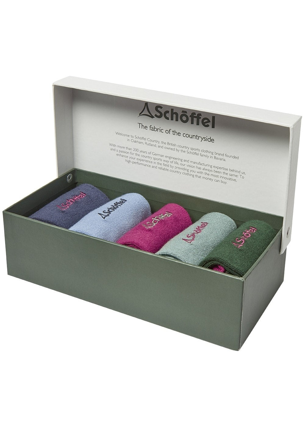 Bamboo Socks  (Box of 5) - Logo Pink Mix - 1