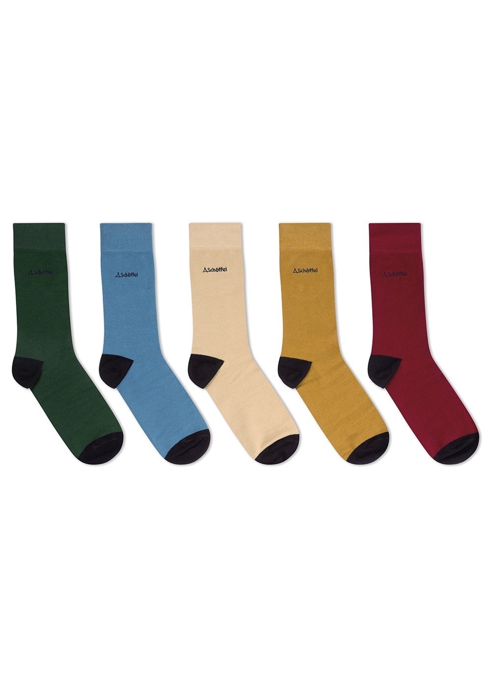 Bamboo Socks (Pack of 5) - Logo Oat Mix - 2