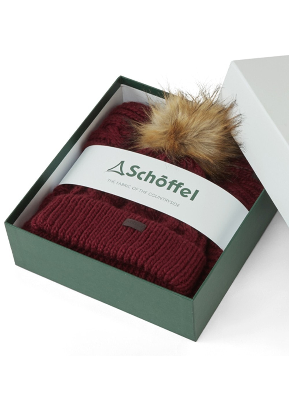 Bakewell Hat and Scarf Set - Boxed - Damson - 1