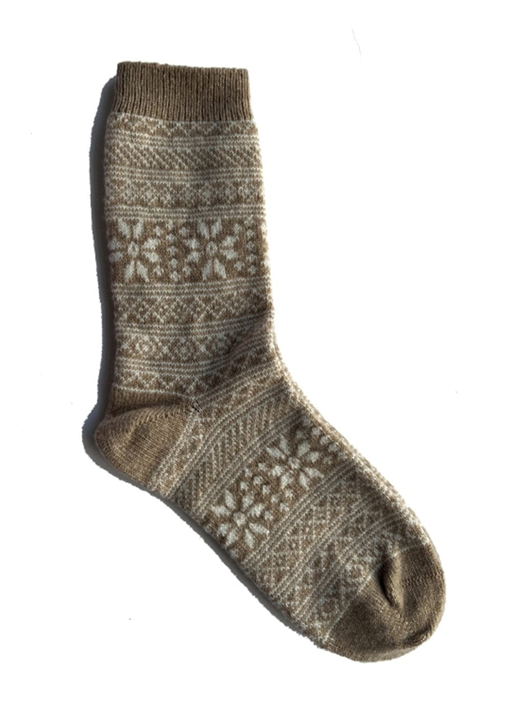 Fairisle Cashmere Socks - Moonstone - 1