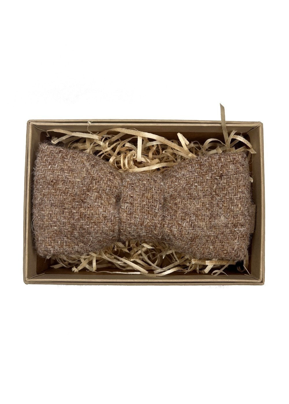 Harris Tweed Bow Tie - Oatmeal - 0