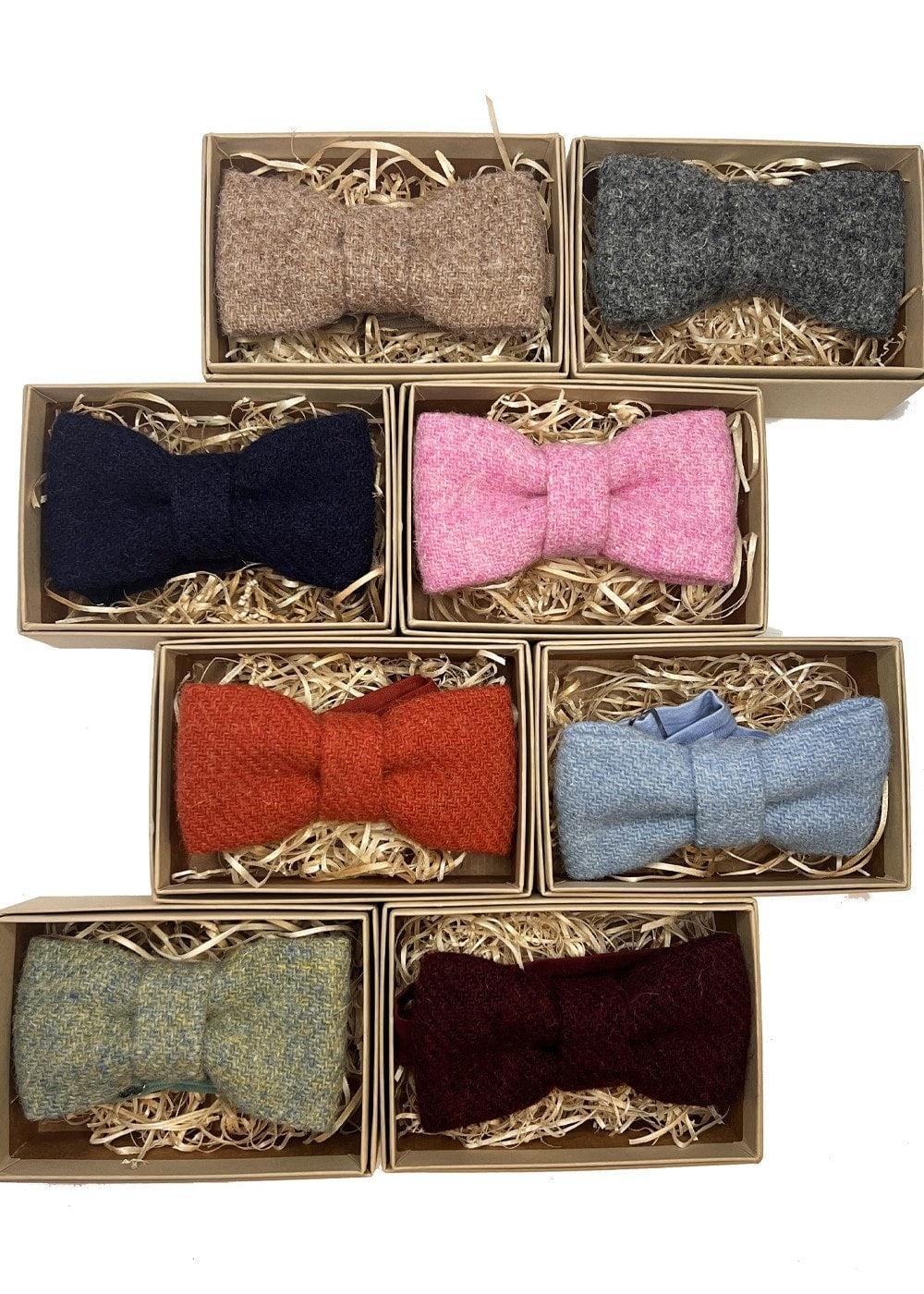 Harris Tweed Bow Tie - Oatmeal - 1