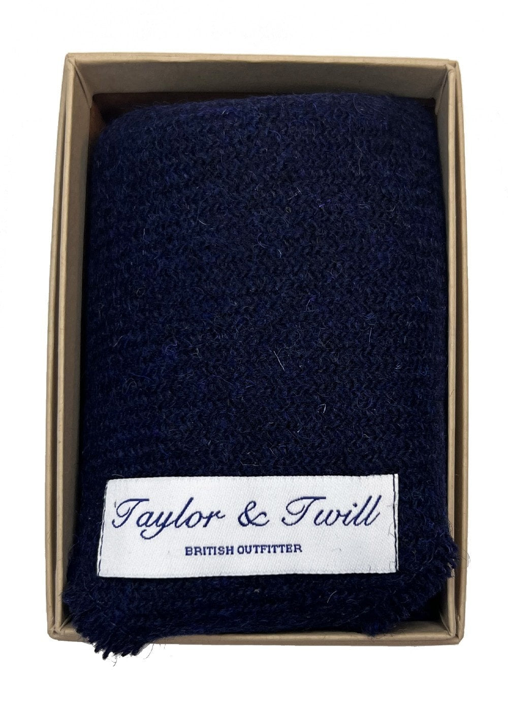 Harris Tweed Pocket Square - Navy - 0