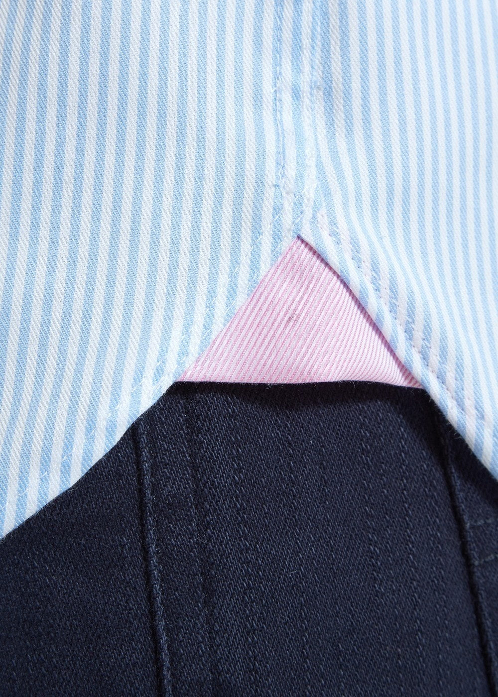 Greenwich Tailored Shirt - Light Blue Stripe - 8