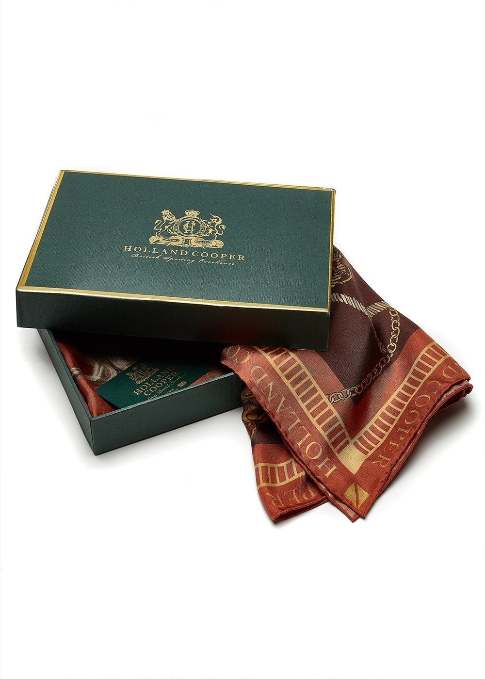 Regal Horse Silk Scarf - Caramel - 5