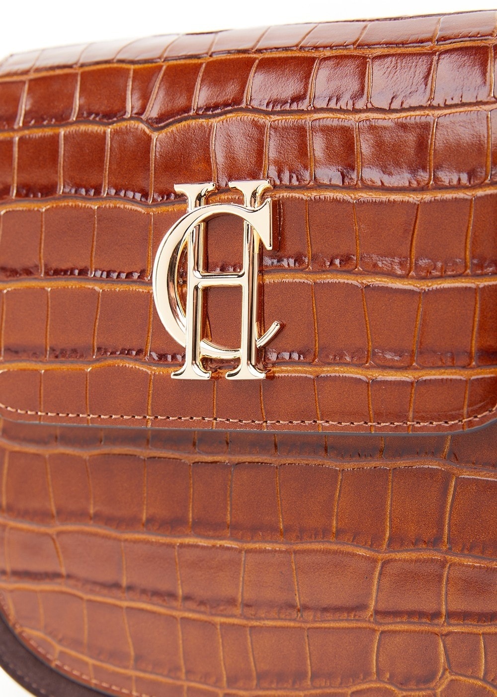 Chelsea Saddle Bag - Tan Croc - 4