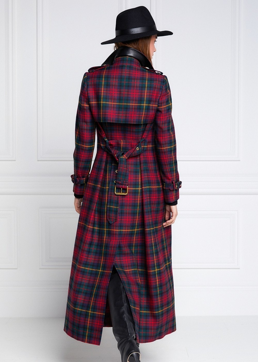 Marlborough Trench Coat Full Length - Logan Tartan - 4