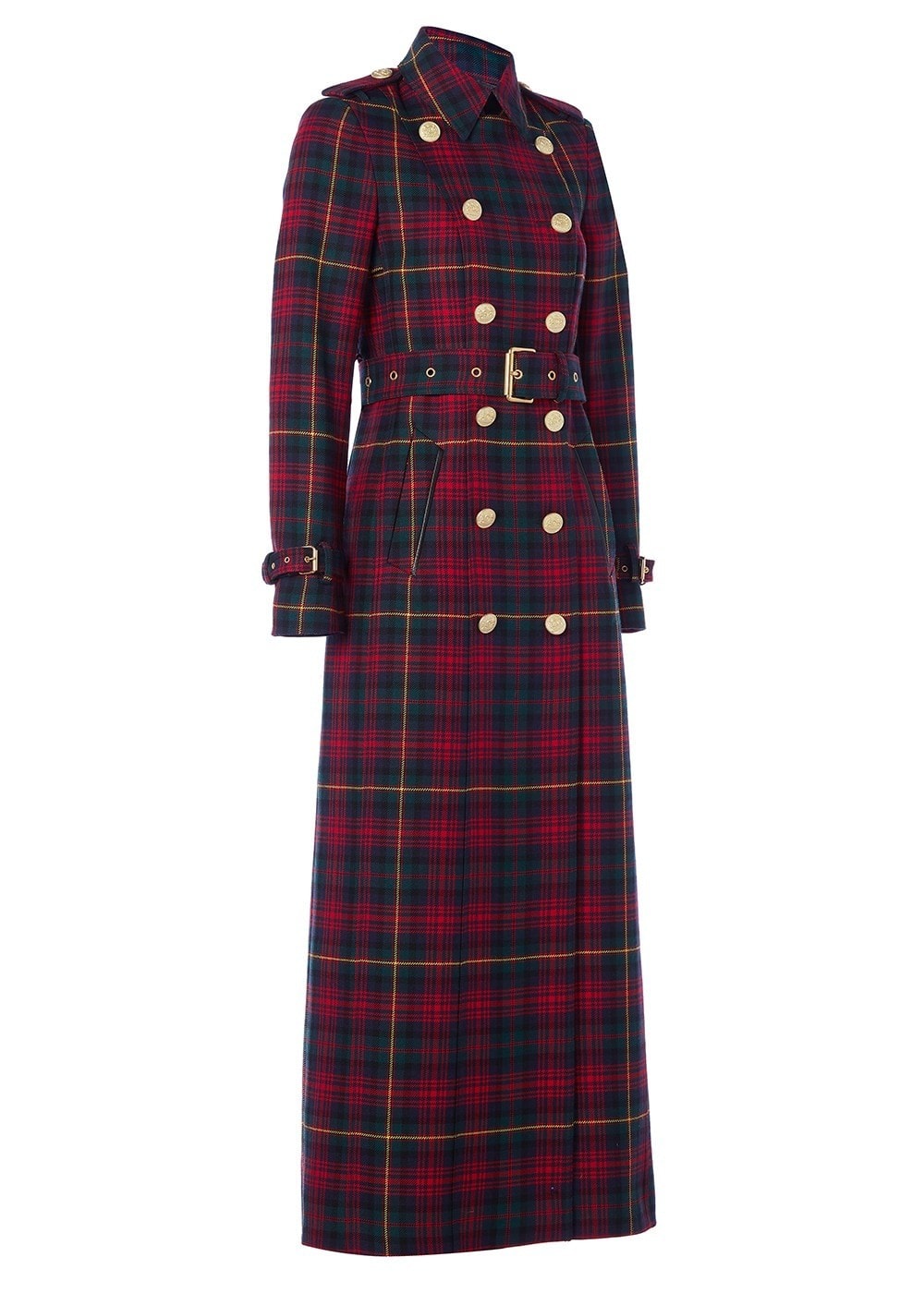 Marlborough Trench Coat Full Length - Logan Tartan - 7