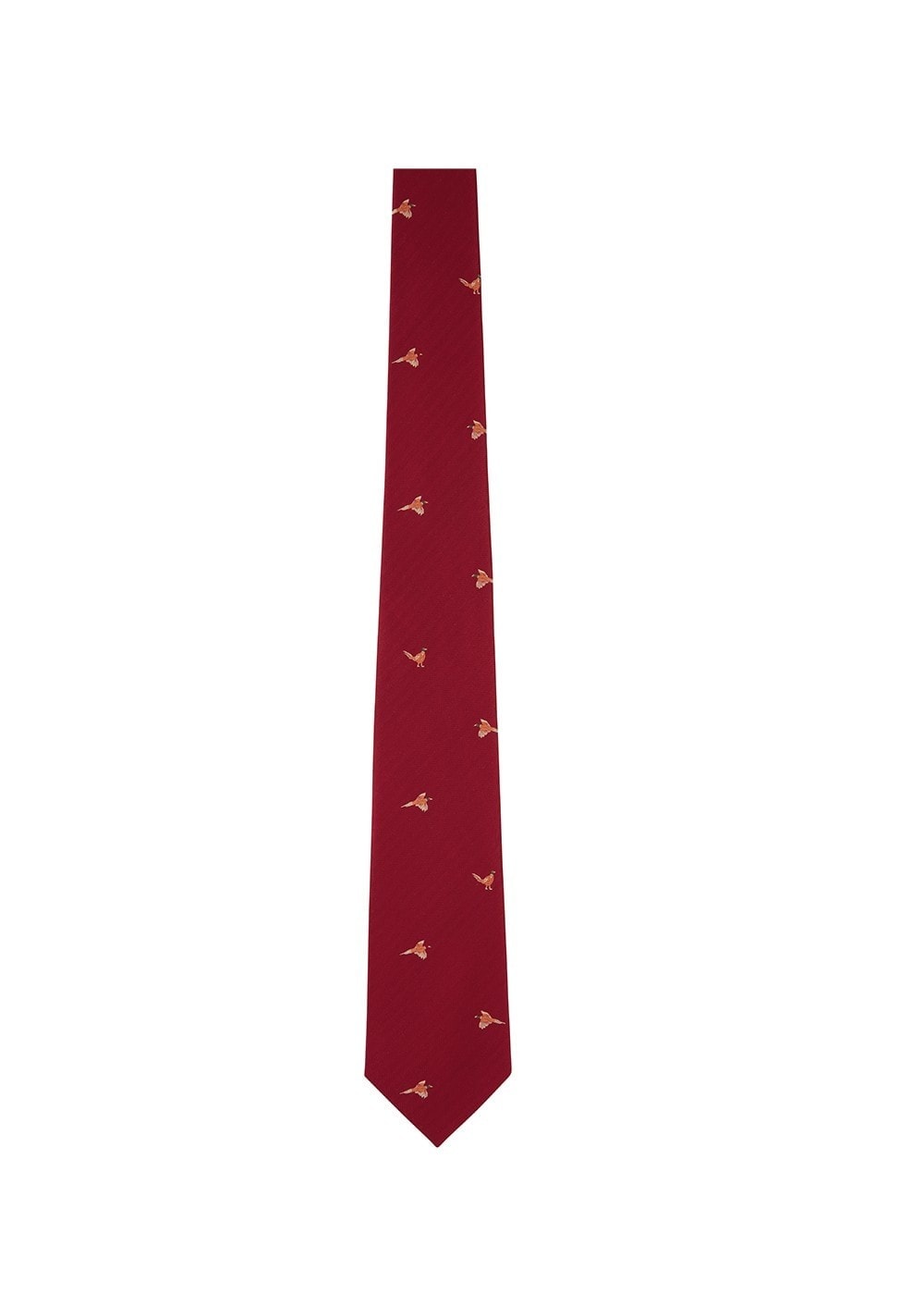 Ashford Silk Tie - Chilli Pheasant - 0