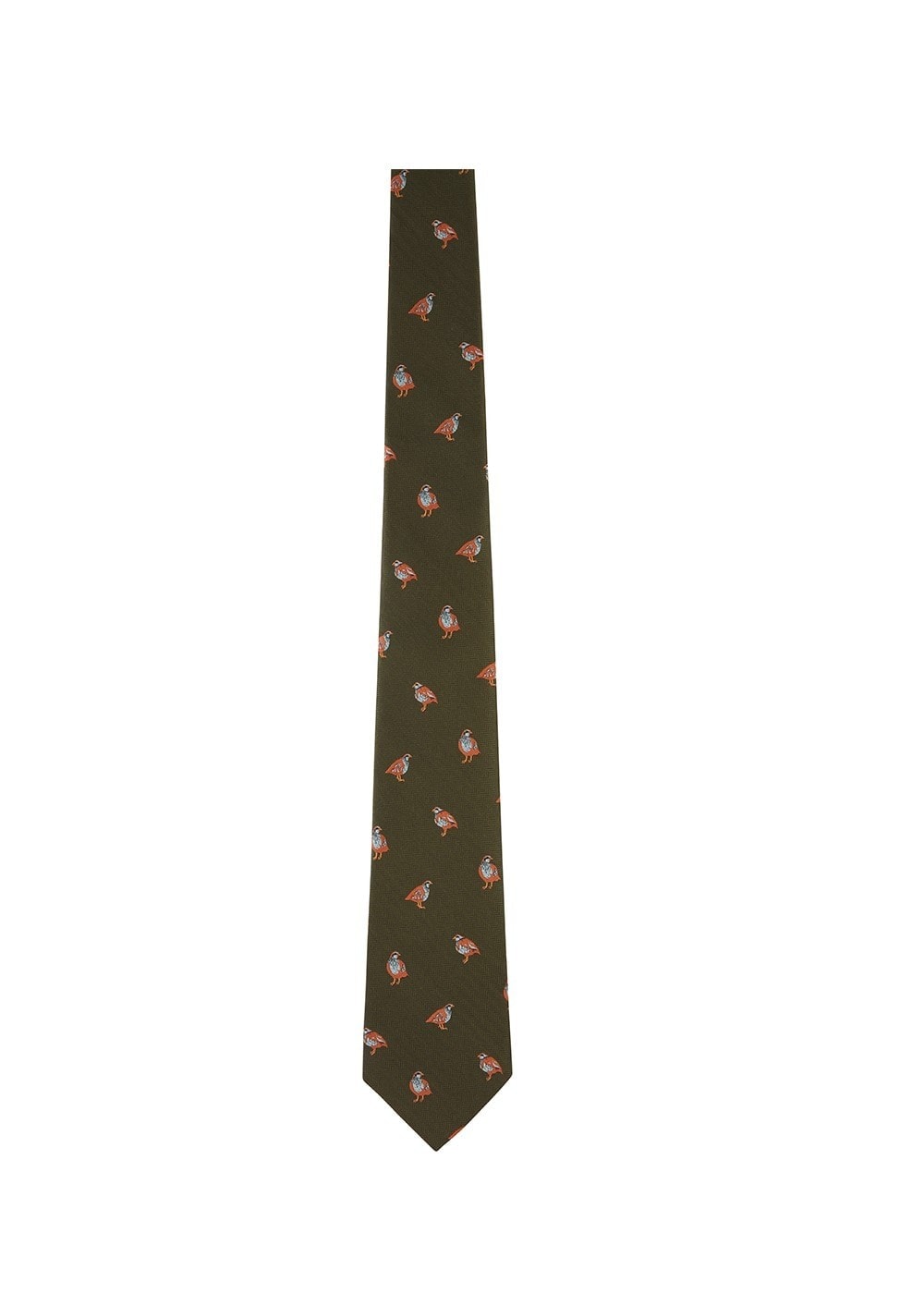 Ashford Silk Tie - Forest French Partridge - 0