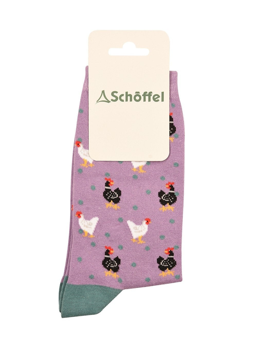 Cotton Socks - Lavender Chicken - 1