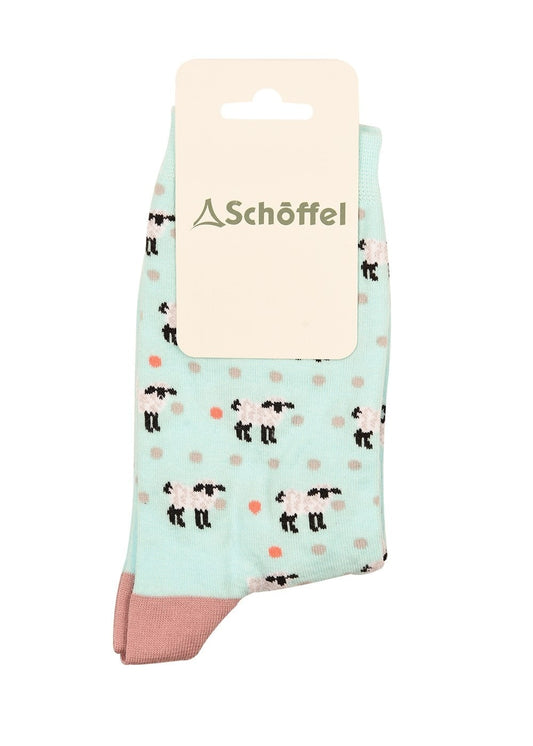 Cotton Socks - Mint Sheep - 1