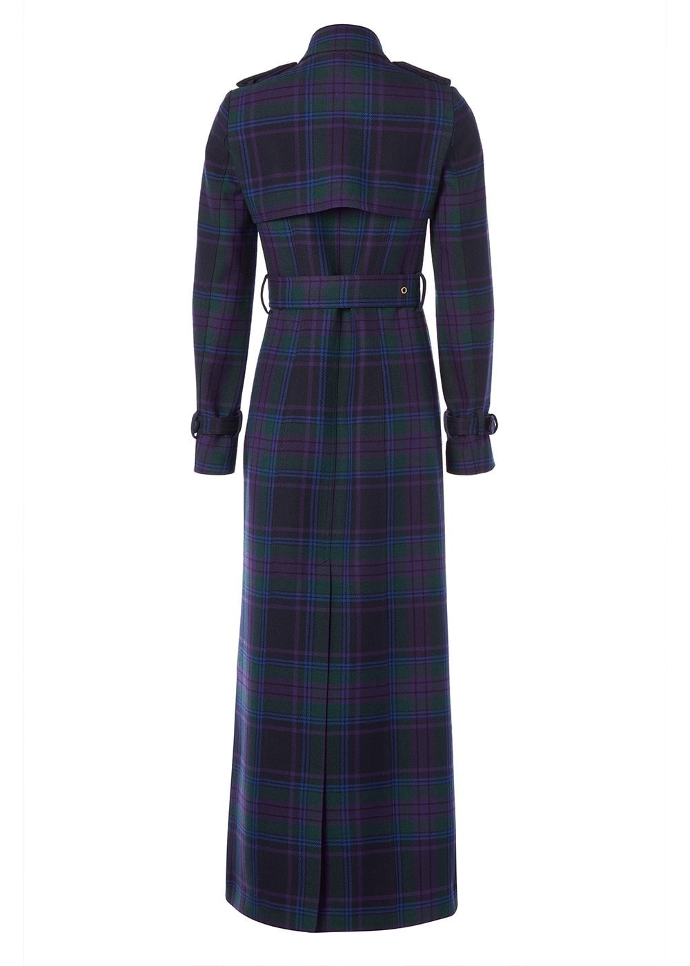 Marlborough Trench Coat Full Length - Heather Tartan - 7