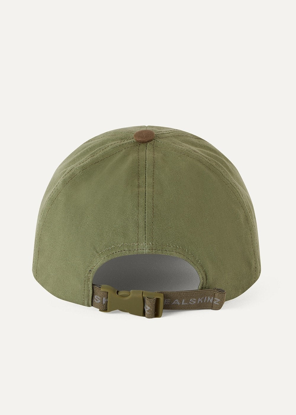 Marham Waterproof Oiled Canvas Cap - Olive and Brown - 4