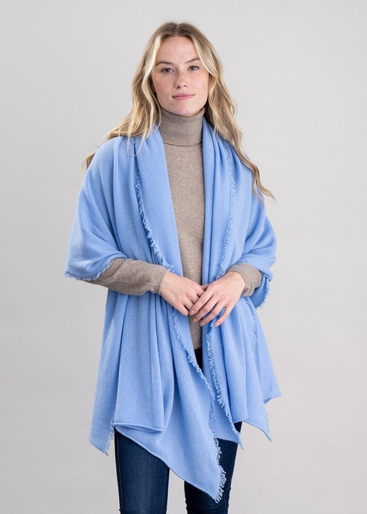 Poppy Cashmere Wrap - Hyacinth - 1