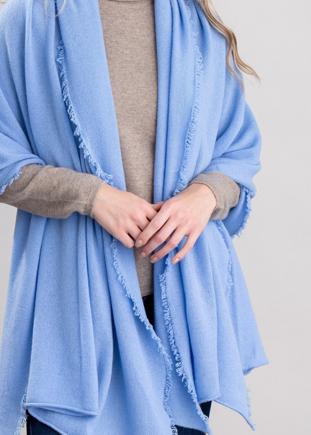 Poppy Cashmere Wrap - Hyacinth - 5