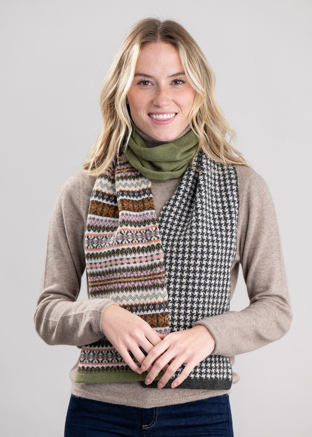 Alba Lambswool Scarf - Juniper - 2