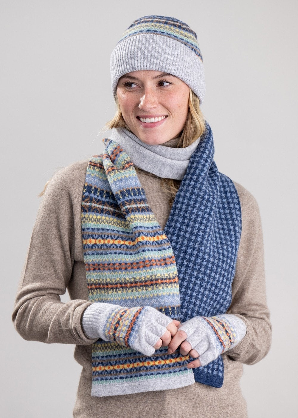 Alba Lambswool Beanie - Misty - 2