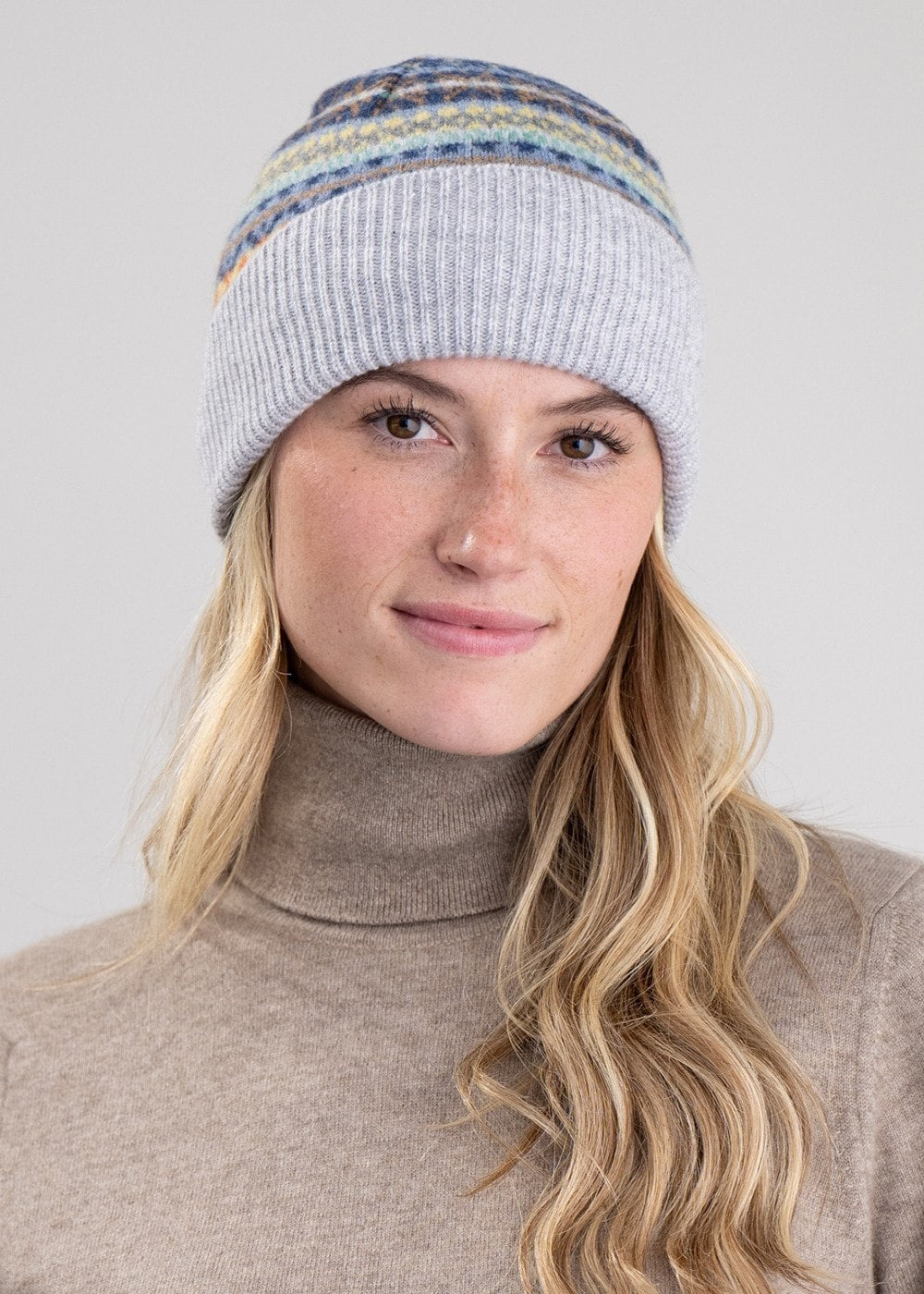 Alba Lambswool Beanie - Misty - 3