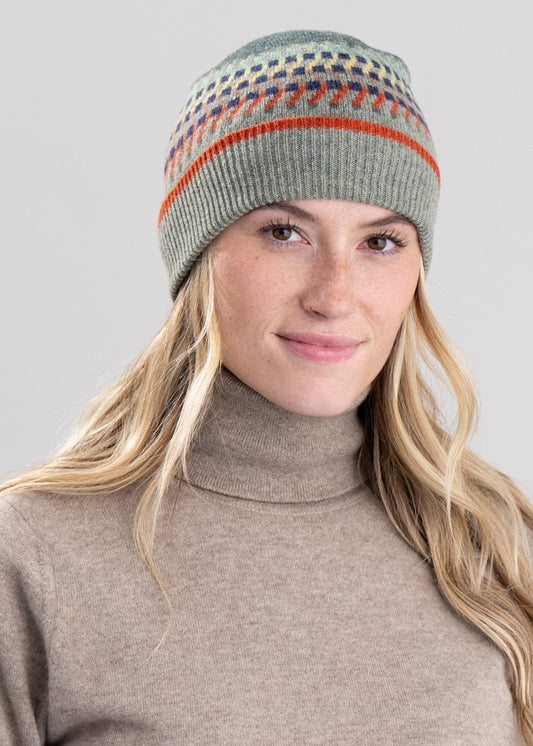 Cora Lambswool Beanie - Matcha - 1