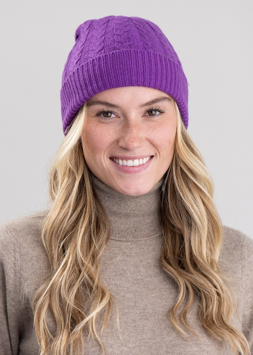 Cashmere Cable Hat - Sari - 1