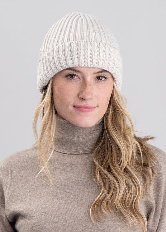 Jude Cashmere Beanie - Hessian - 1