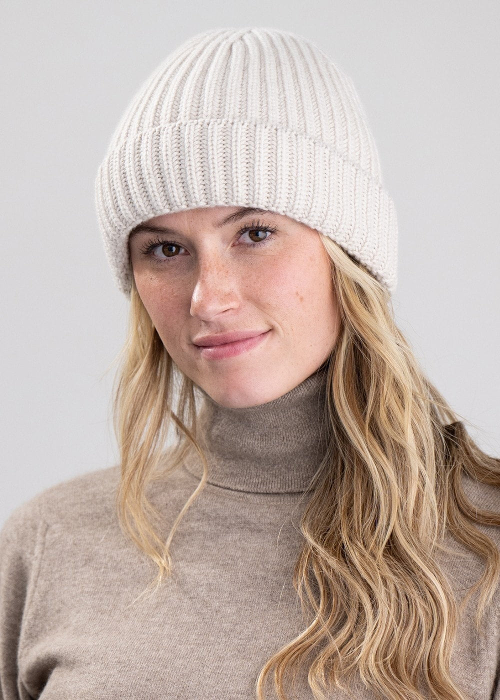 Jude Cashmere Beanie - Hessian - 2