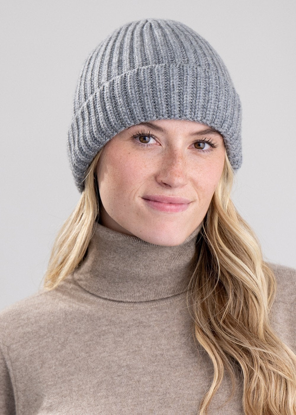 Jude Cashmere Beanie - Grey Flannel - 1