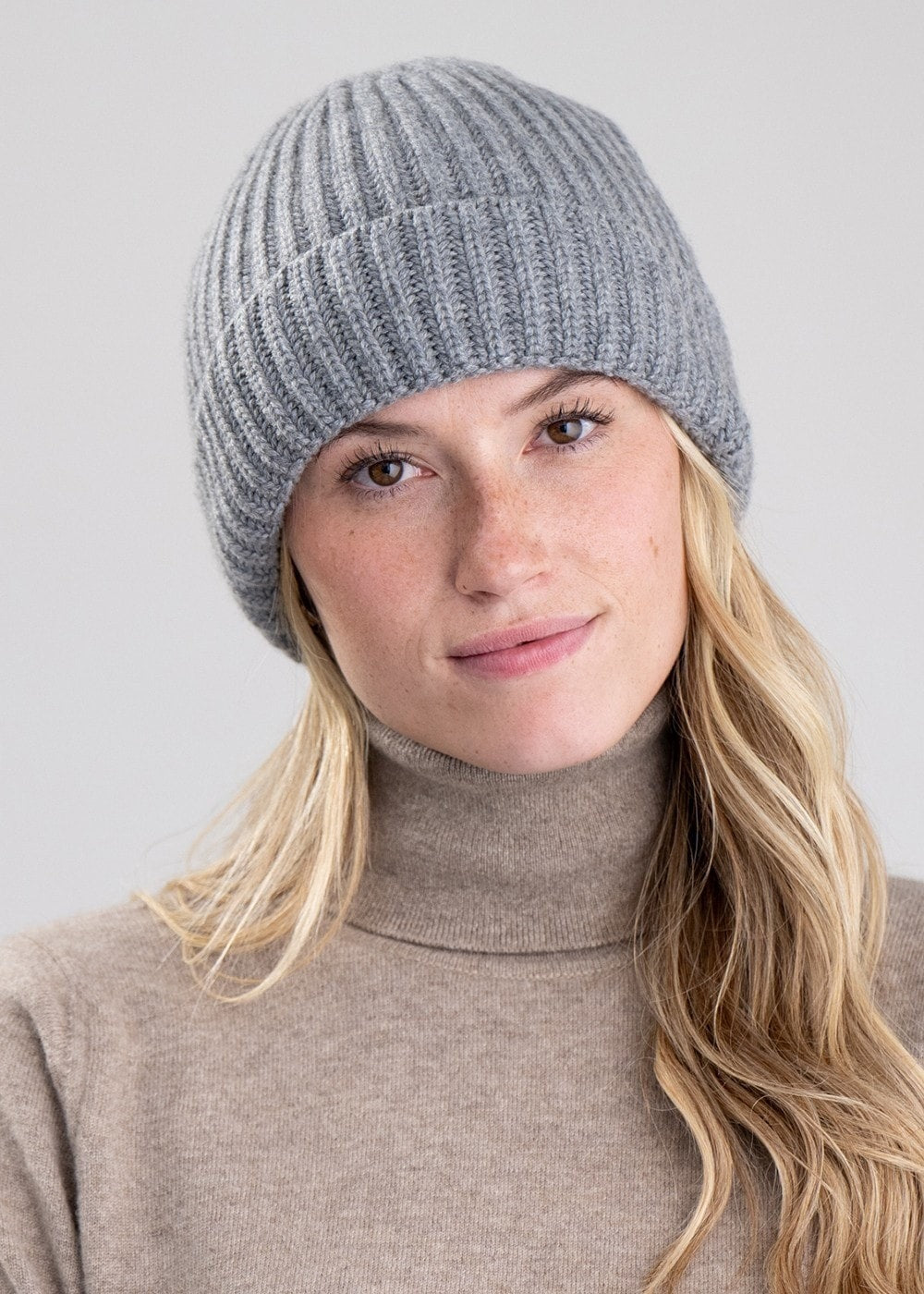 Jude Cashmere Beanie - Grey Flannel - 2