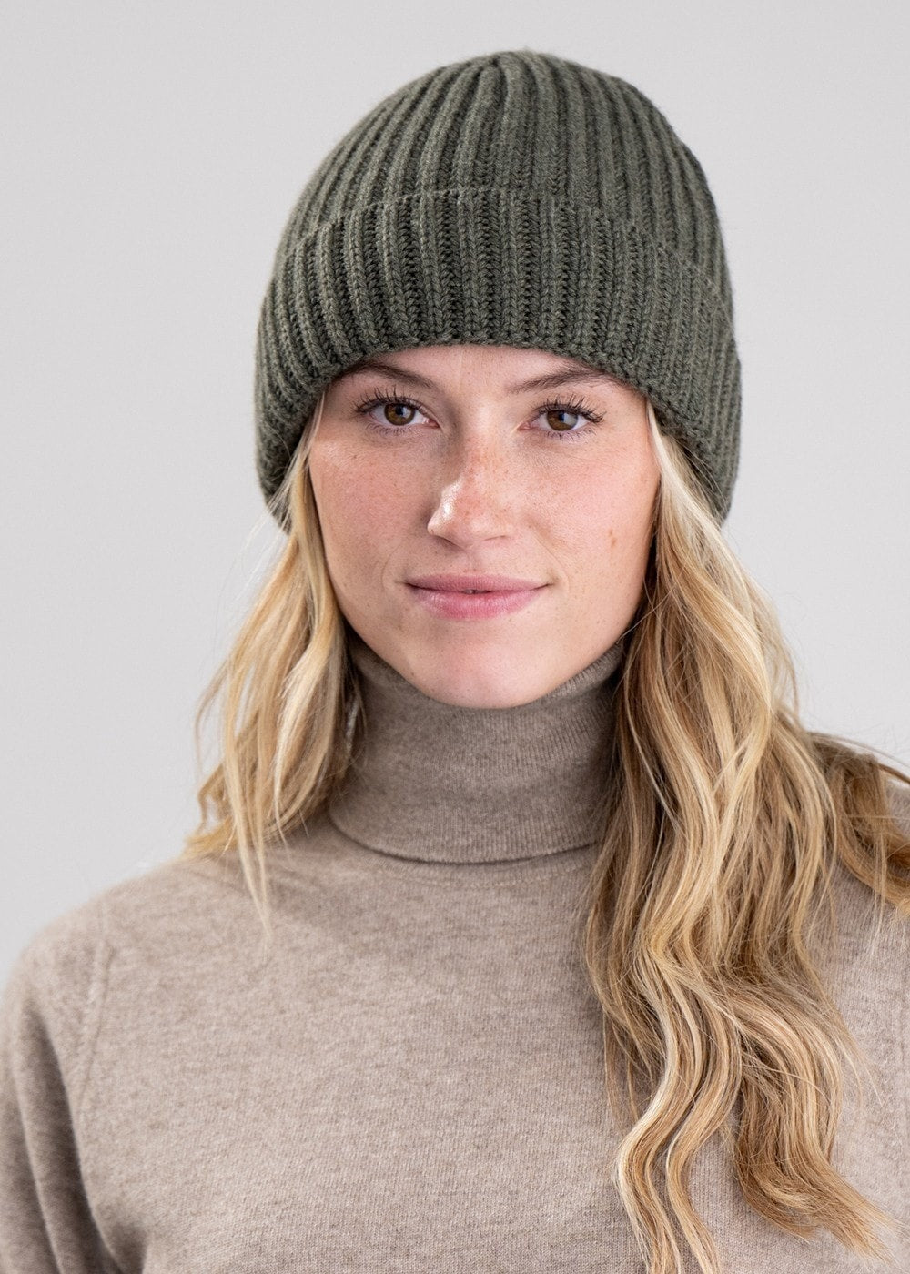 Jude Cashmere Beanie - Loden Mix - 2