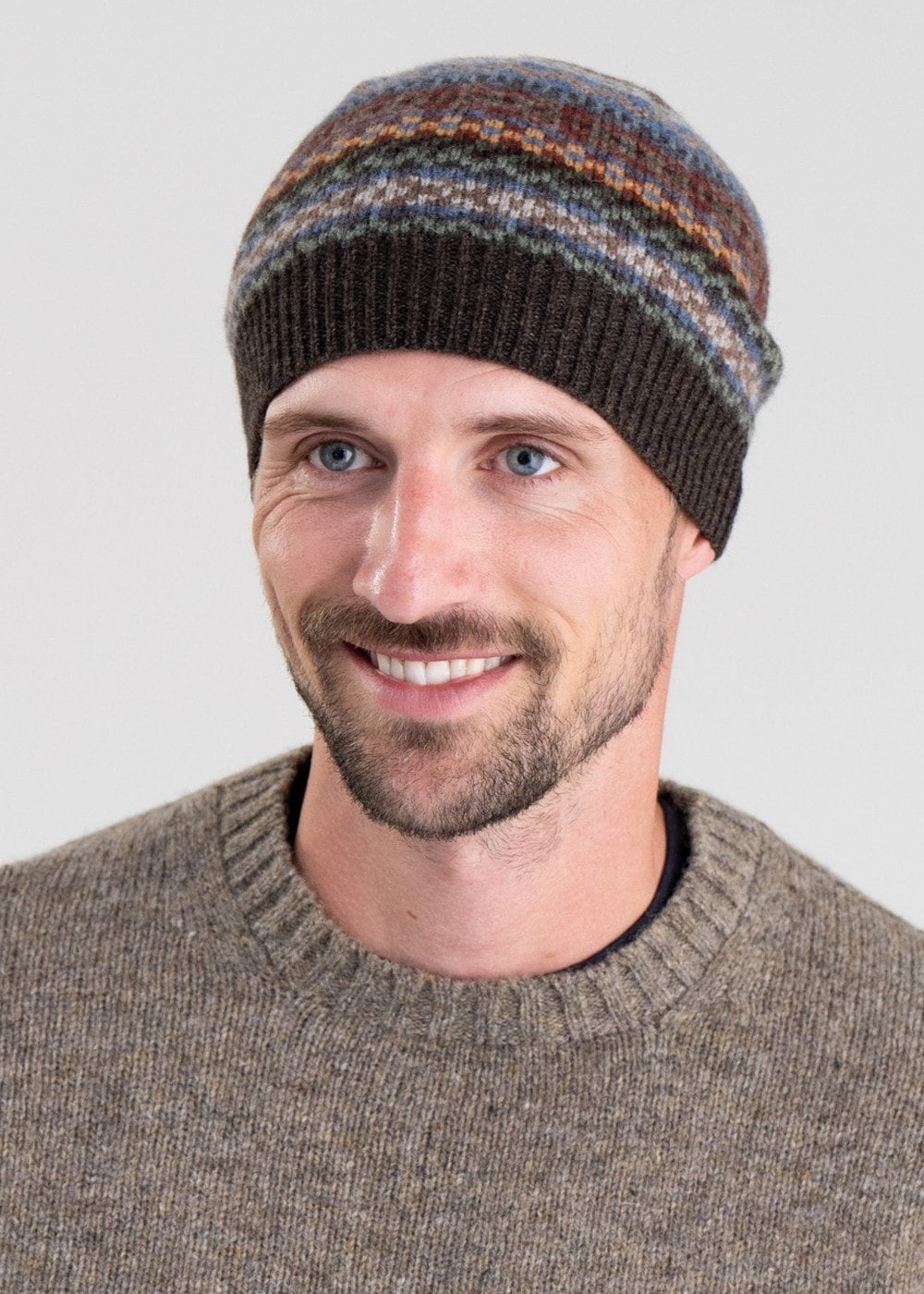 Brodie Lambswool Beanie - Coffee - 1