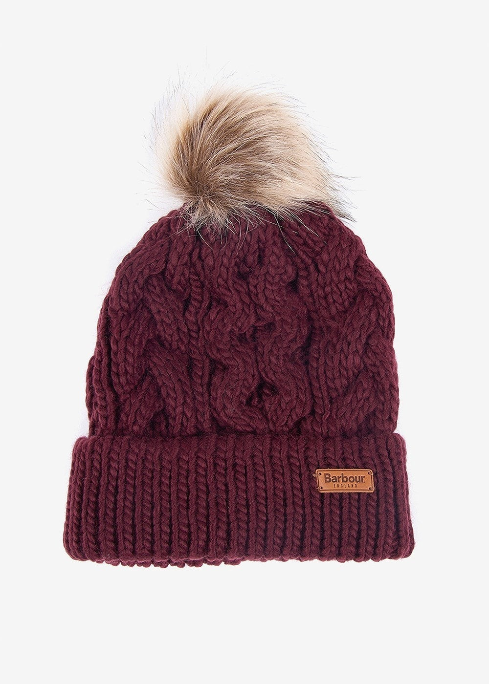 Penshaw Cable Beanie - Bordeaux - 0