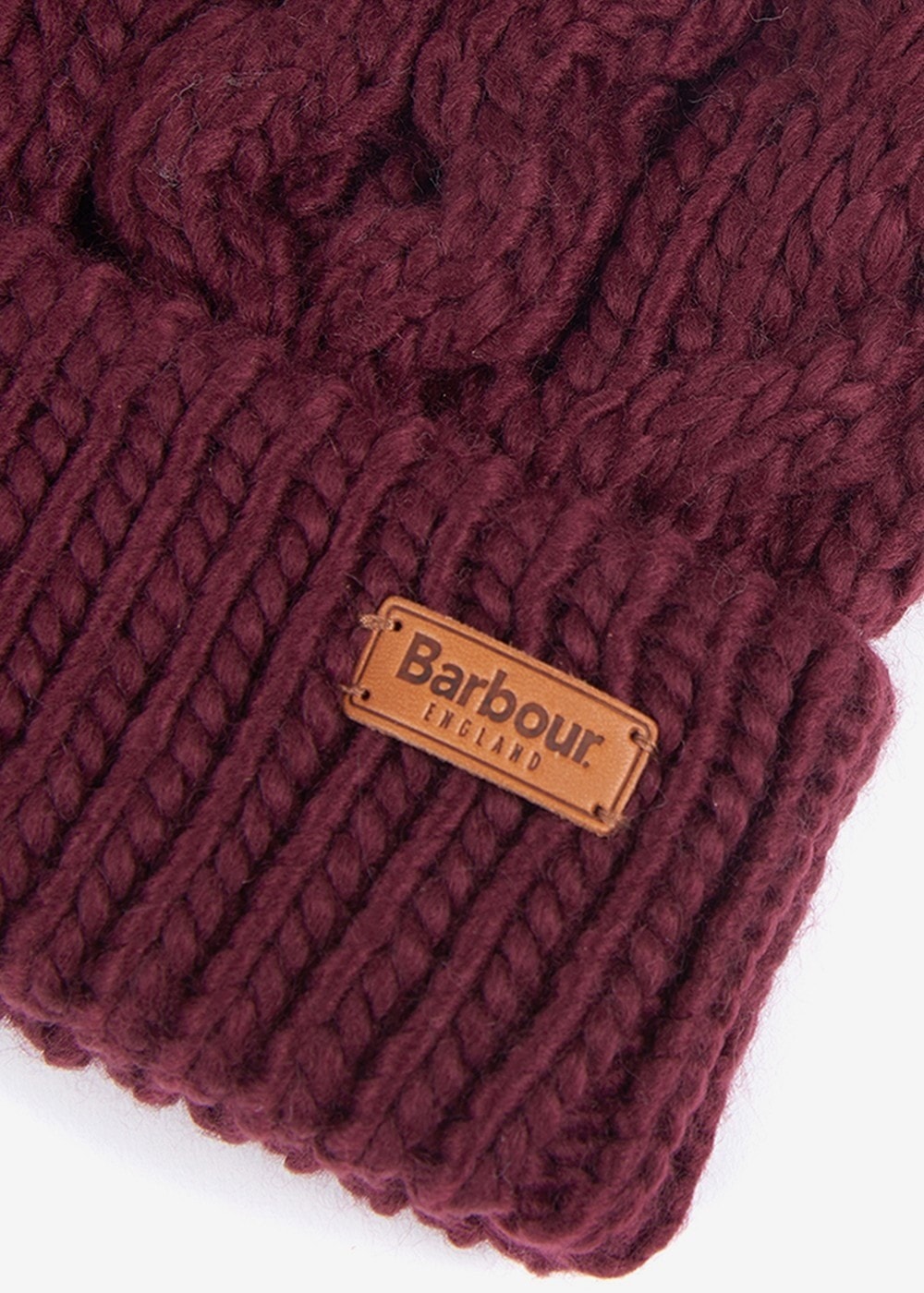 Penshaw Cable Beanie - Bordeaux - 2