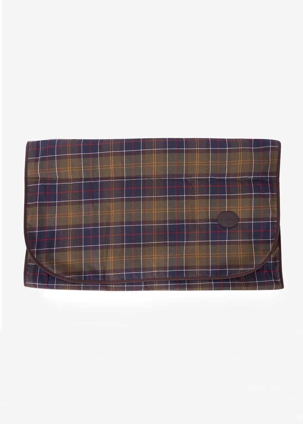 Medium Dog Blanket - Classic Tartan and Brown - 1