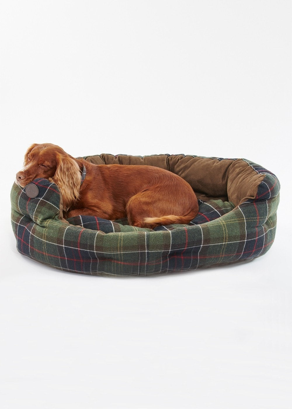 35in Luxury Dog Bed - Classic Tartan - 1