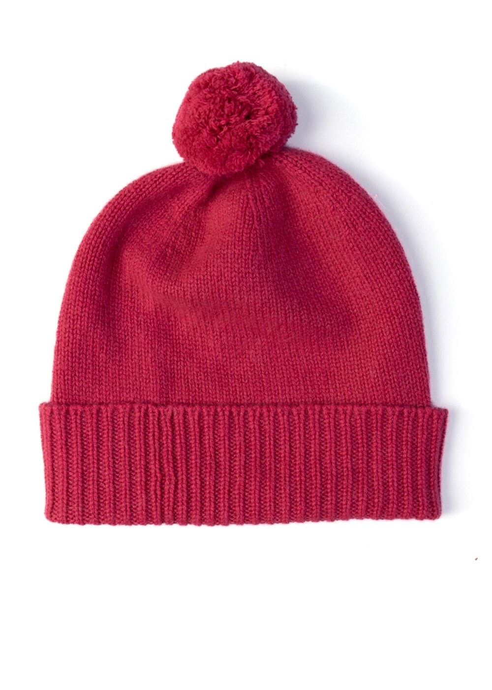 Briar Cashmere Pom Pom Beanie - Valentine - 1