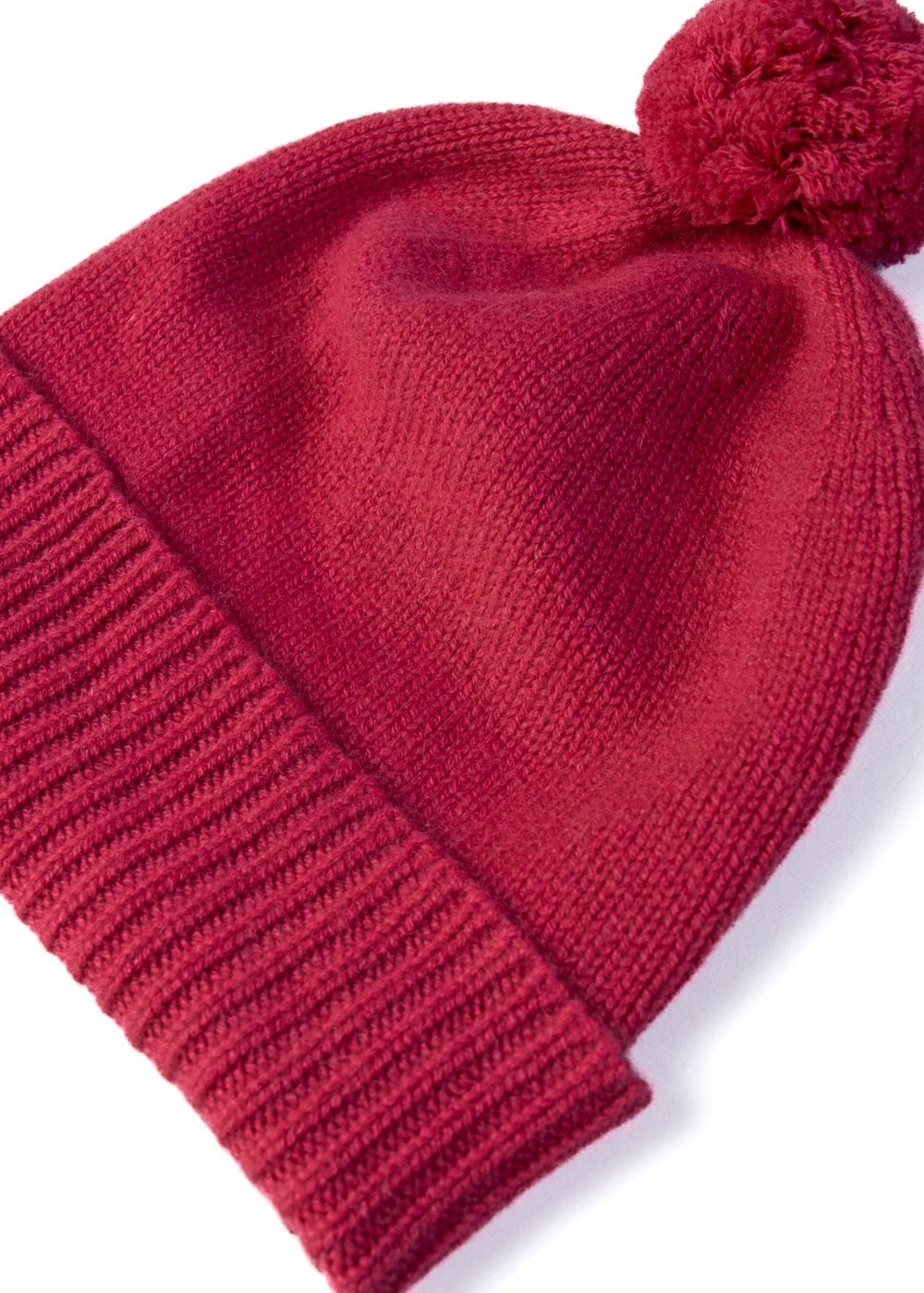 Briar Cashmere Pom Pom Beanie - Valentine - 2