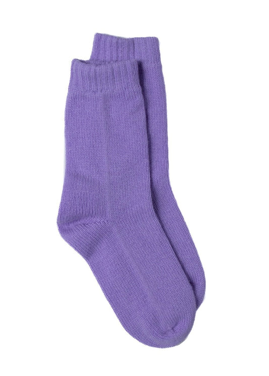 Briar Cashmere Bedsocks - Iris - 1