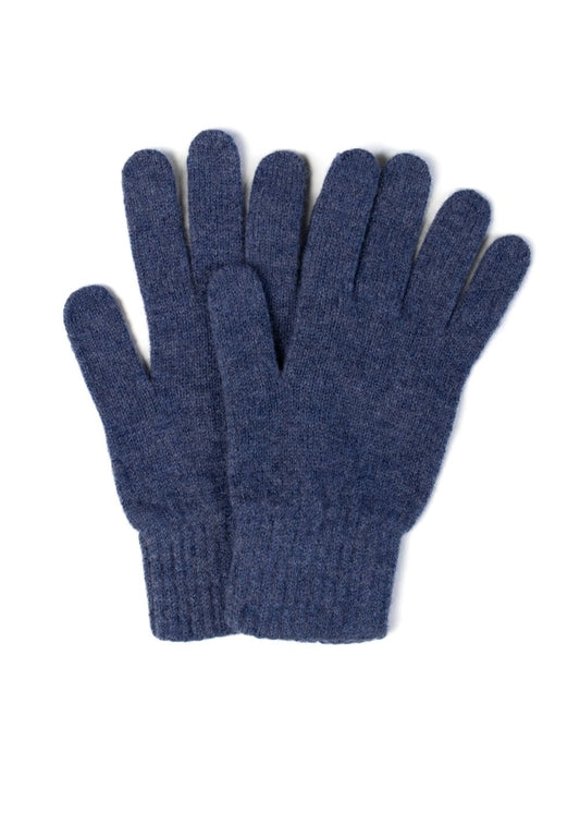 Finn Lambswool Gloves - Denim - 1