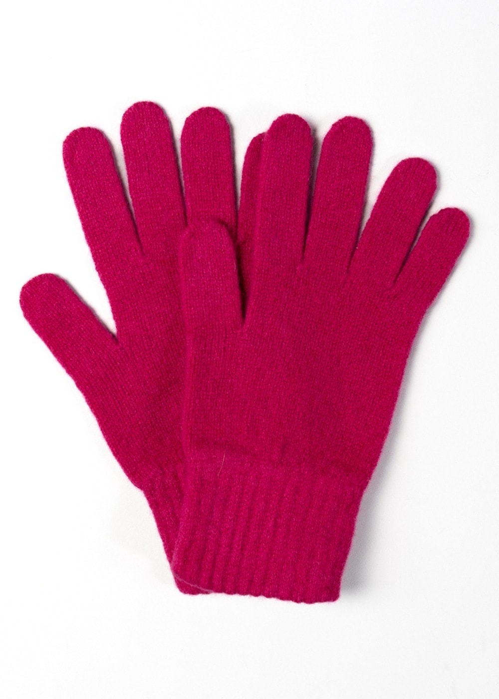 Fliss Lambswool Gloves - Cranberry - 1