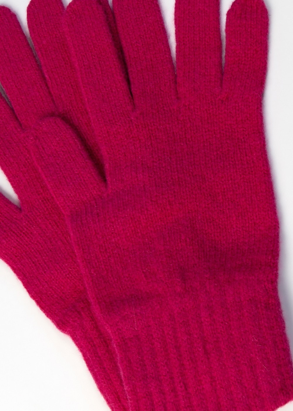 Fliss Lambswool Gloves - Cranberry - 2