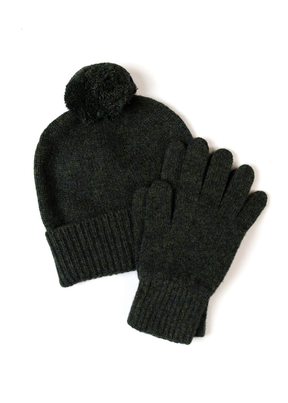 Fliss Lambswool Gloves - Pine - 3