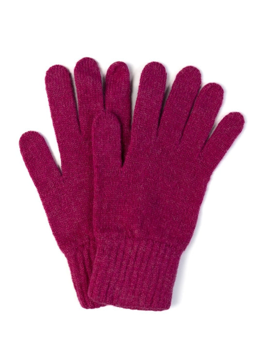 Fliss Lambswool Gloves - Tyrian - 1