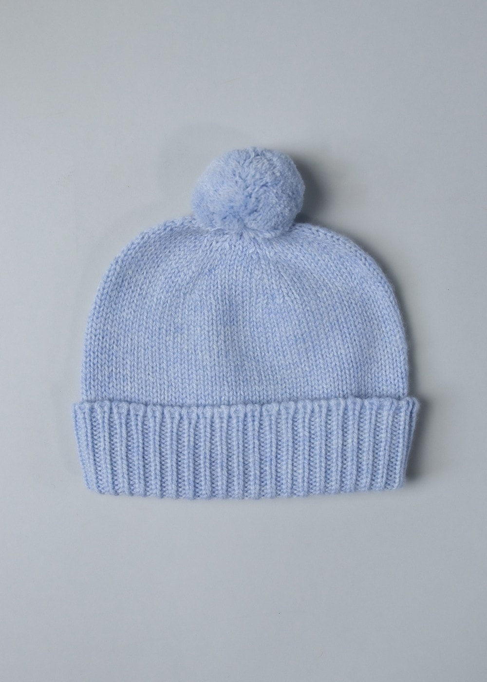 Cashmere Baby Bobble Hat - Sailor - 0