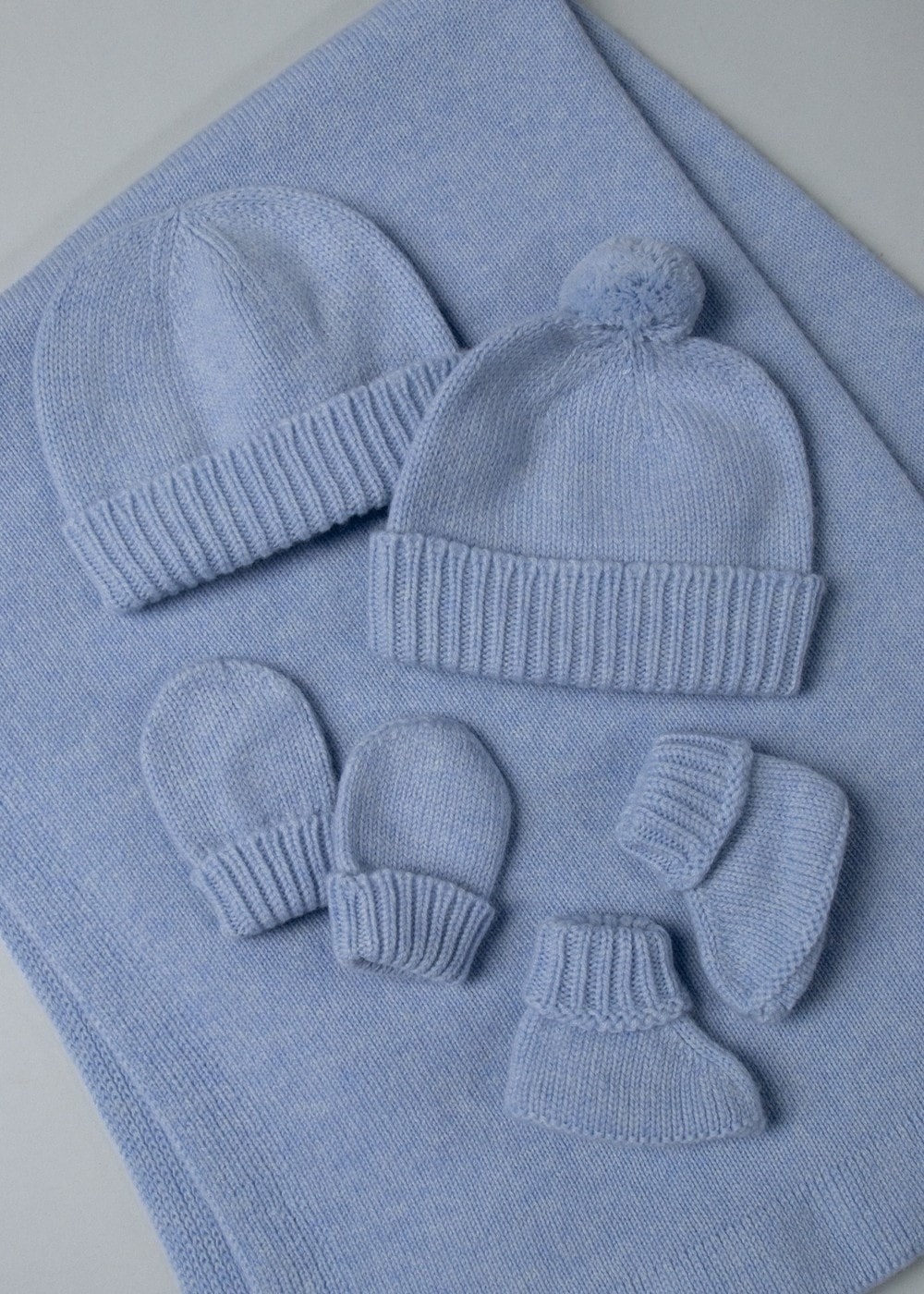 Cashmere Baby Bobble Hat - Sailor - 1