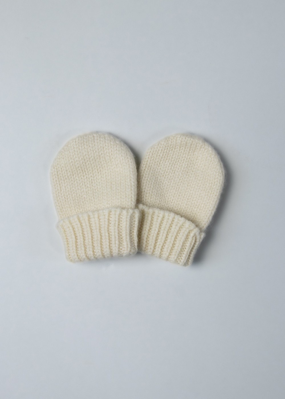 Cashmere Baby Mittens - Powder - 0