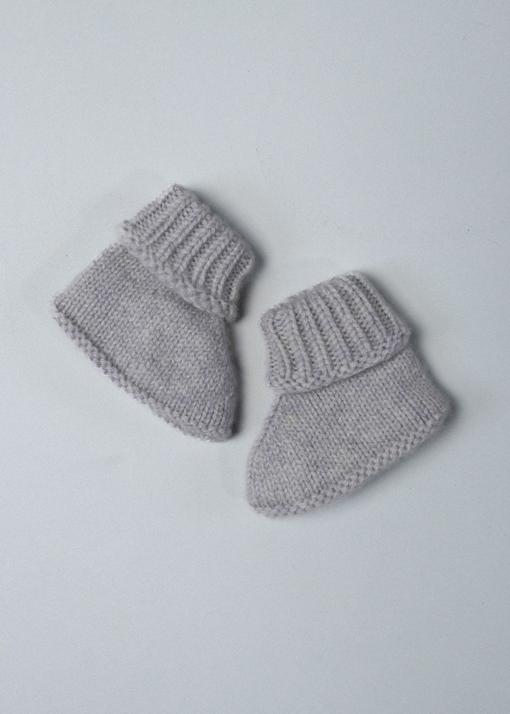 Cashmere Baby Booties - Cloud - 0