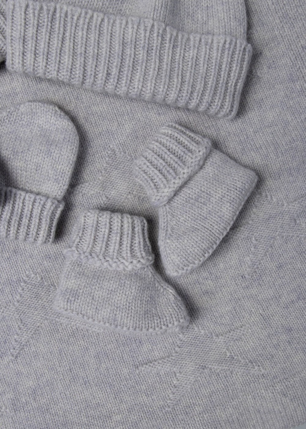 Cashmere Baby Booties - Cloud - 1