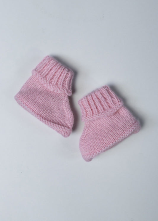 Cashmere Baby Booties - Ballet Slipper - 0